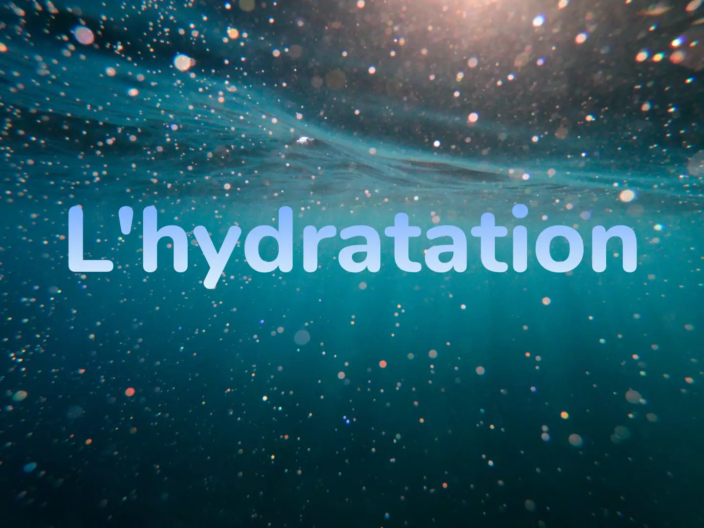 Ce que l'eau fait vraiment dans vos cellules